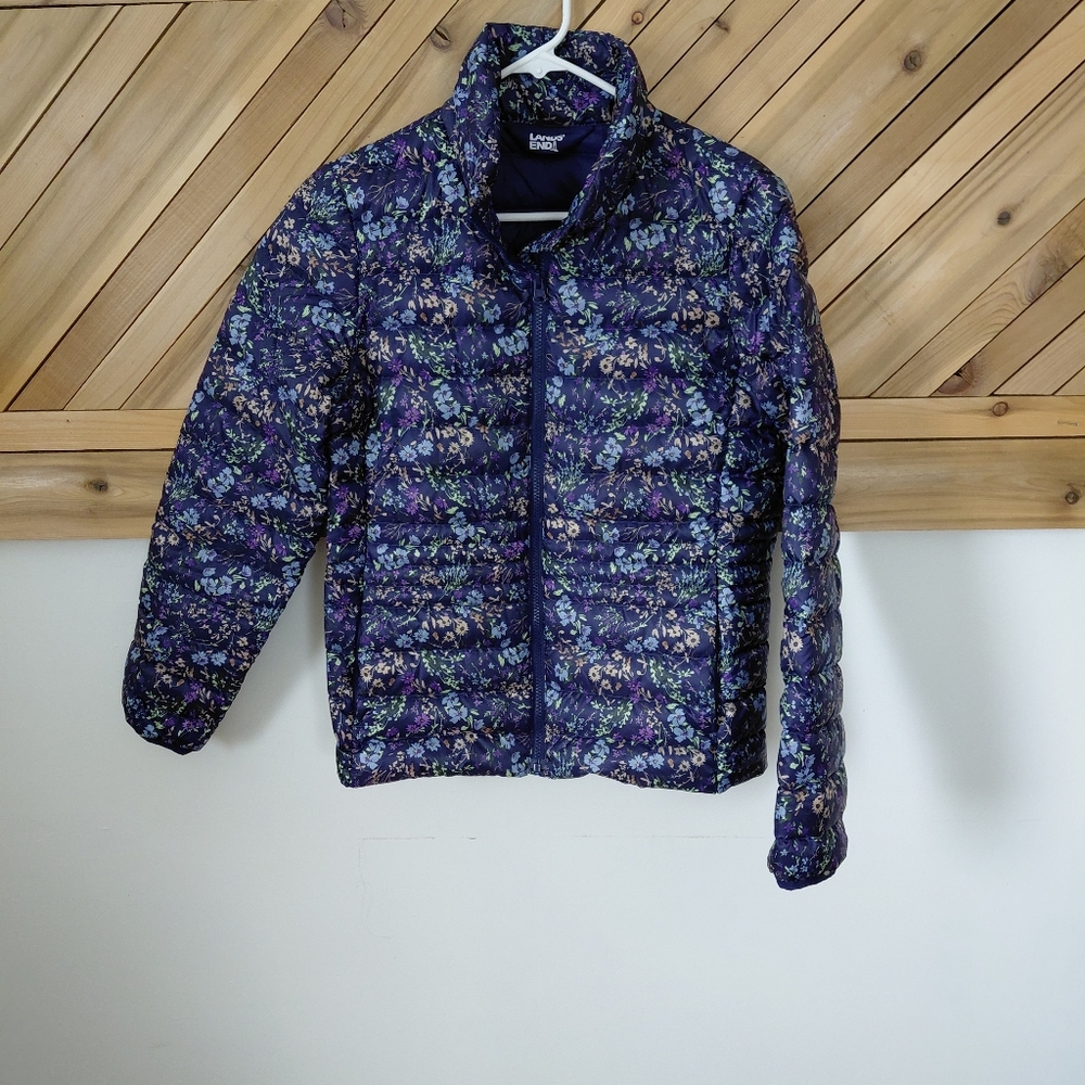 Lands End Jacket Size XS Floral